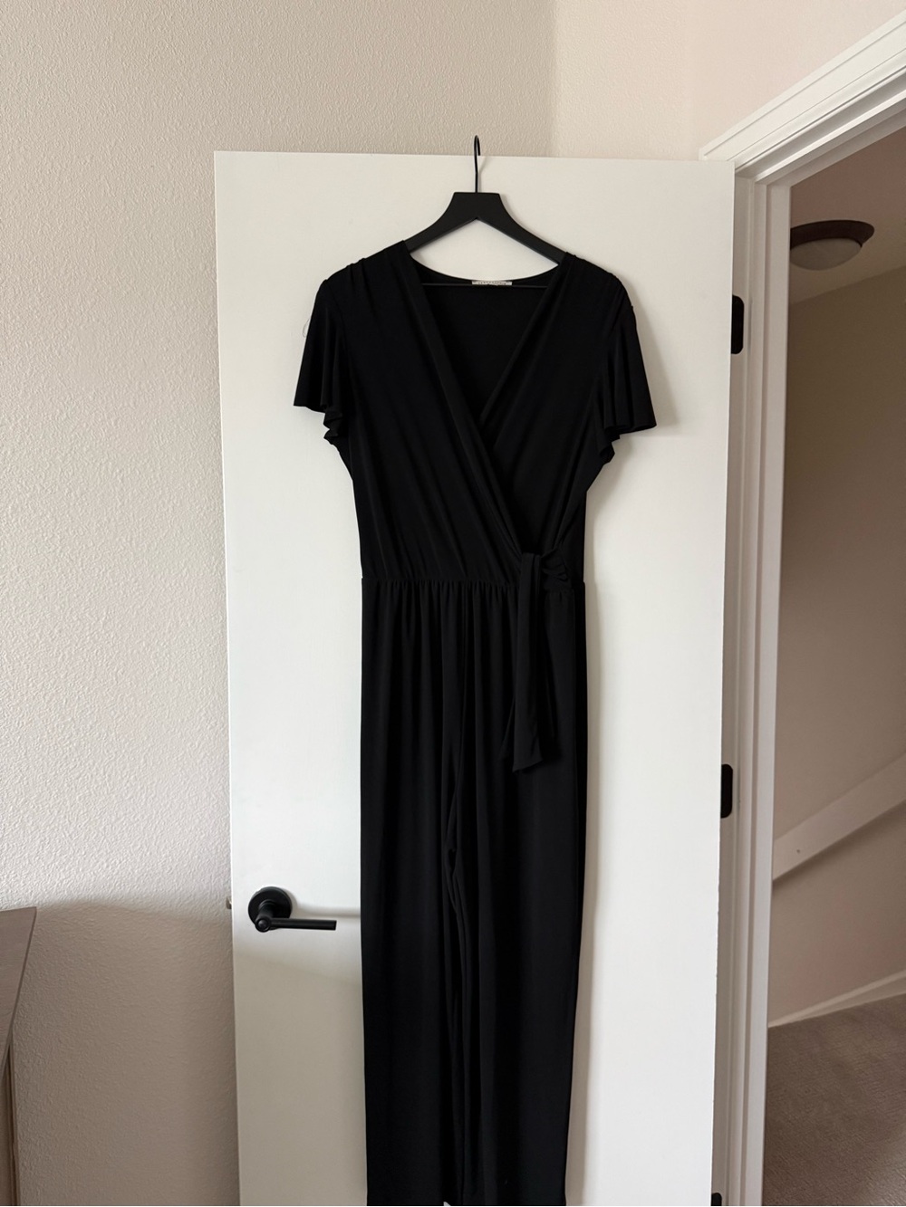 Women's Wrap Jumpsuit Tie Waist
